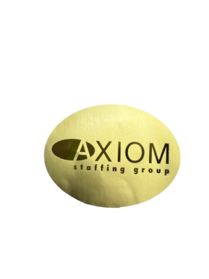 Axiom Large Gold Logo Sticker