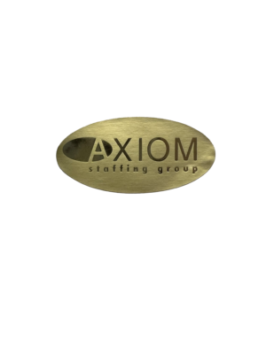 Axiom Small Gold Logo Sticker
