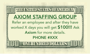 Axiom $100 Referral Cards