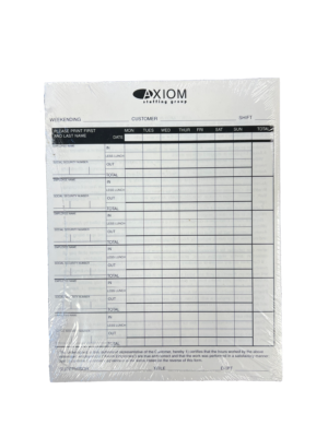 Axiom Group Time Sheets