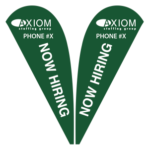 Axiom Tear Drop Sign