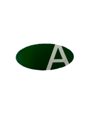 Axiom Small Green Oval Stickers