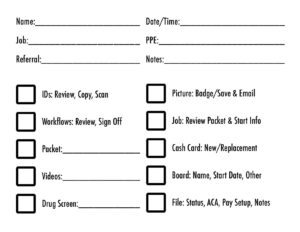 Axiom Appointment Checklist Pads