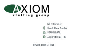 Axiom Branch Only Business Cards